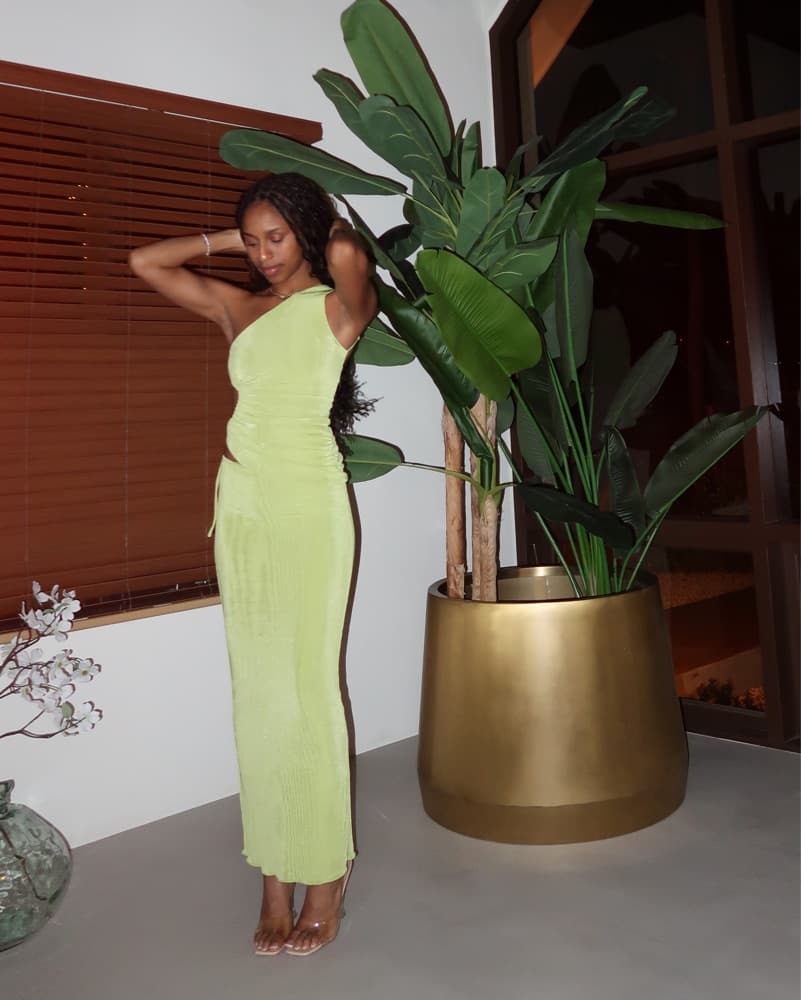 Oh Polly Lime Green Two-Piece Set - Image 1