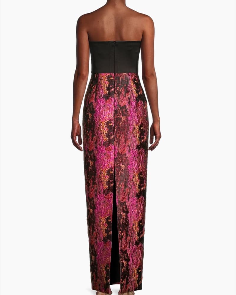 Black Halo Lumina Gown In Opal Storm - Image 3