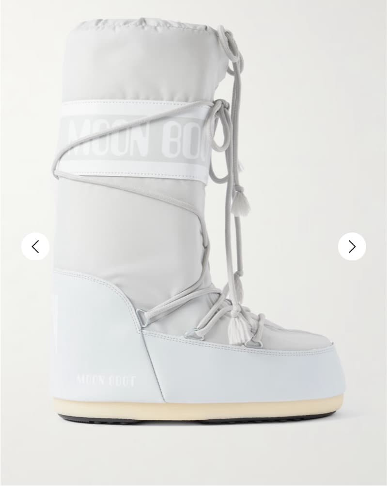 Sleek Light Grey Moon Boots - Image 1