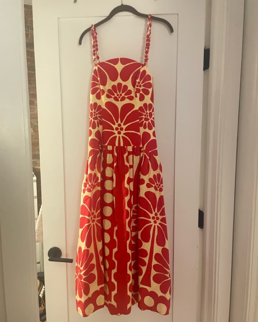 Red Floral Farm Rio Dress - Image 5