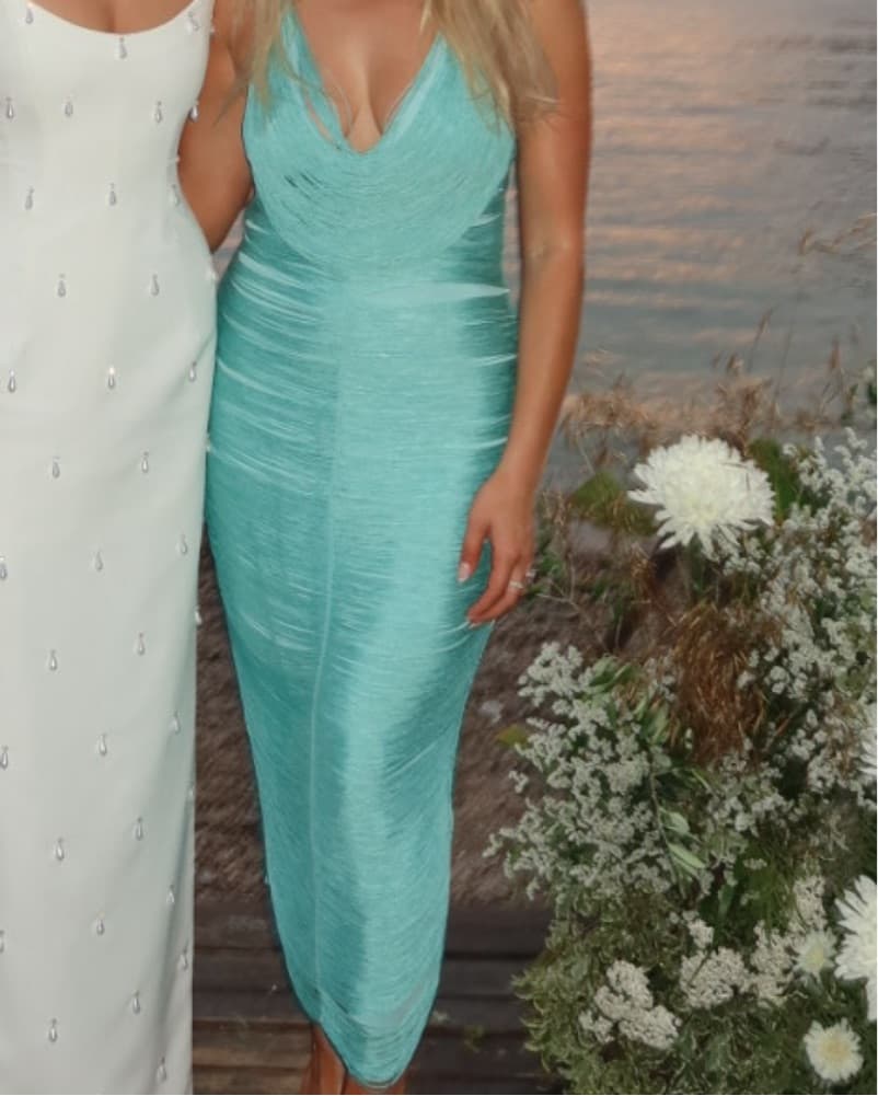 Cult Gaia Inspired Blue Dress  - Image 3