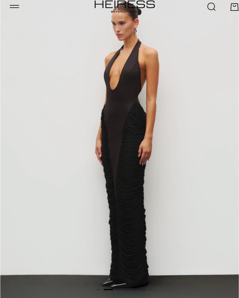 Heiress Beverly Hills Sculpt Dress Black - Image 2
