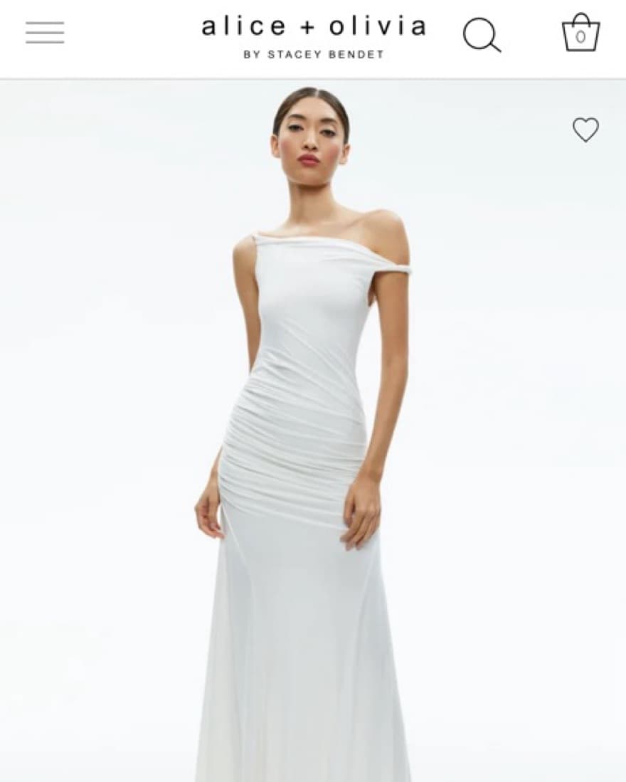 Alice + Olivia White Dress - Image 1