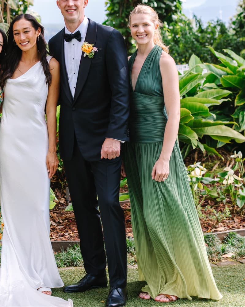 Green Ombre Drop Waist gown  - Image 1