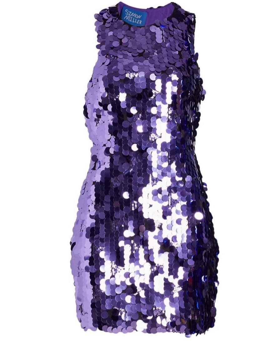 Simon Miller Purple Seqiun Dress - Image 3