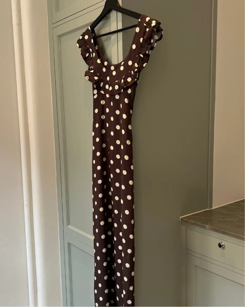 Brown Polka Dot Dress - Image 3