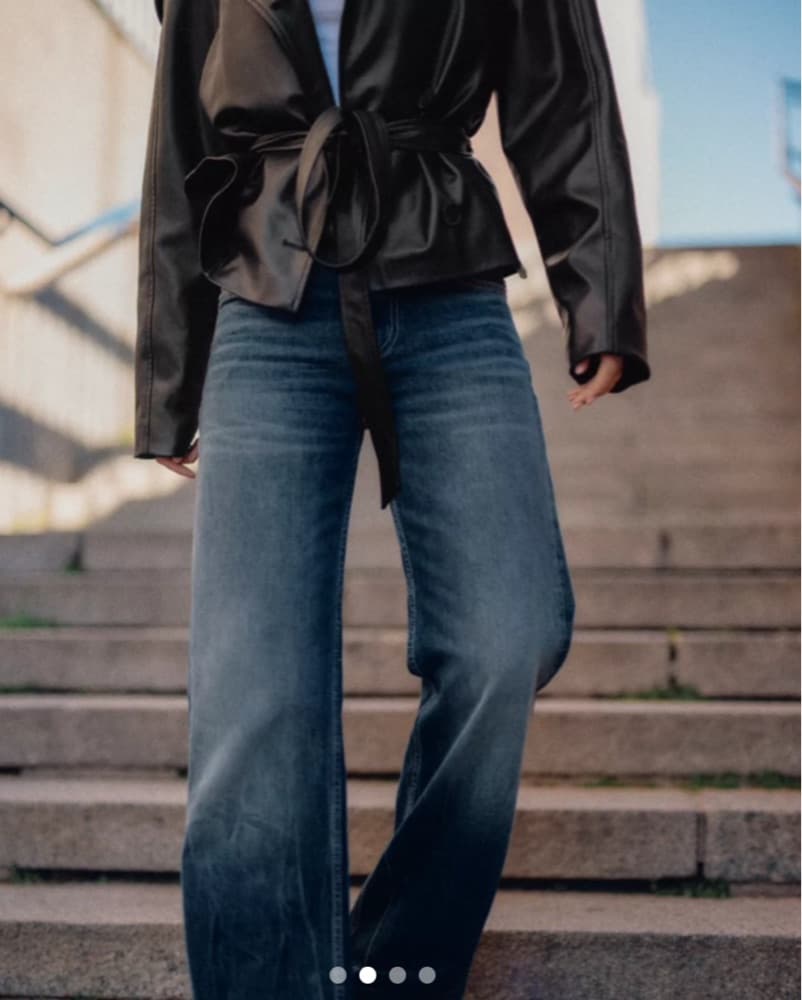Faux Leather Belted Jacket - Image 2