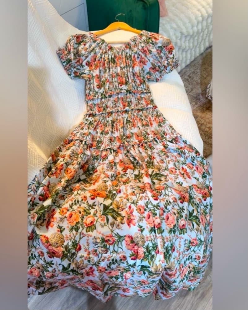 Doen Leanne Floral Print Midi Dress - Image 3