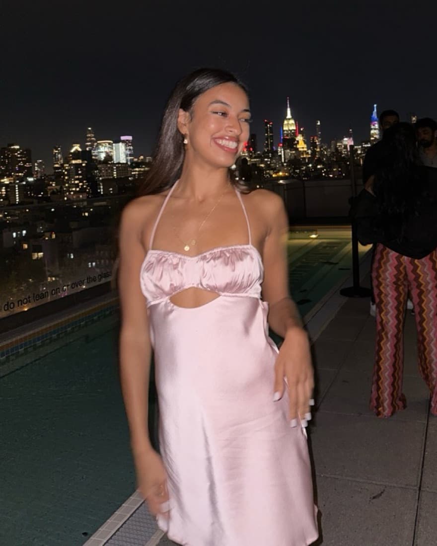 Princess Polly Mini Satin Pink Dress - Image 2