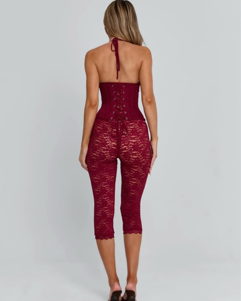 Outcast Burgundy Playsuit - Image 2