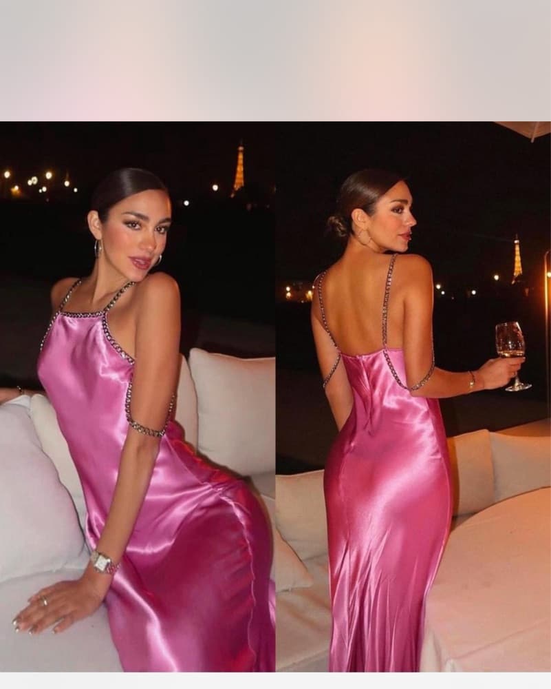 L’agence Pink Satin Majesty Gown XS - Image 3