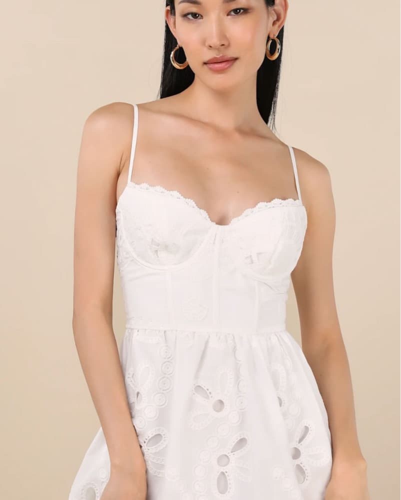 Lulus Jenora White Embroidered dress - Image 2