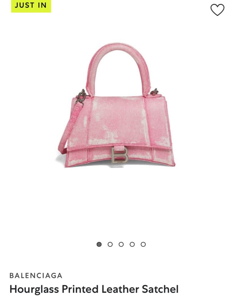 Balenciaga Hourglass Printed Leather Satchel - Image 4