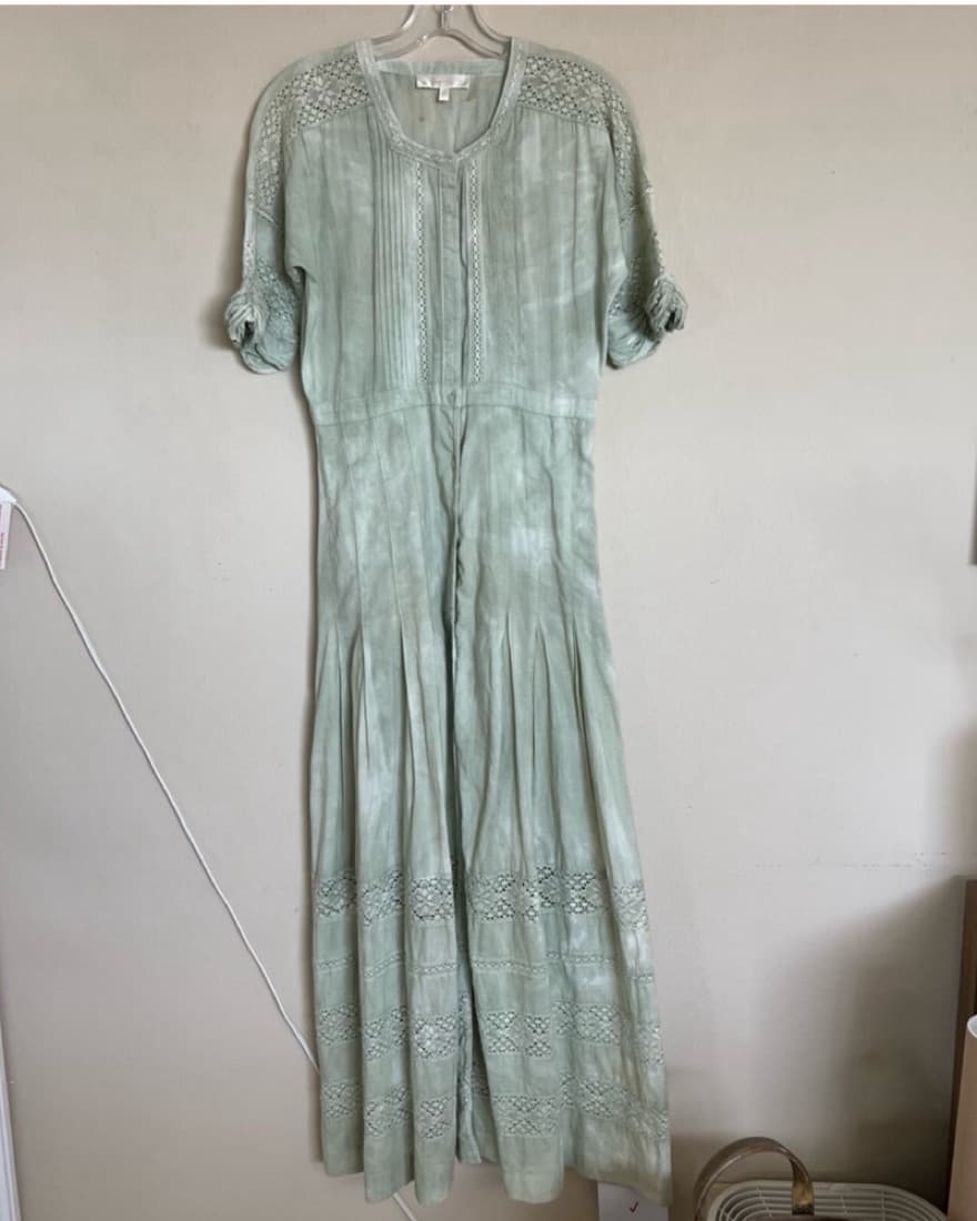 LoveShackFancy Edie Midi Dress in Lily P - Image 2
