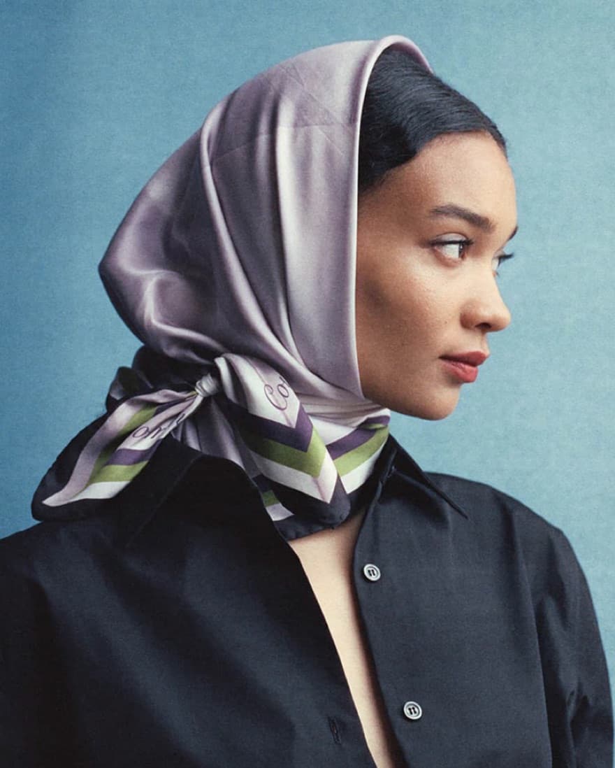 Comme Si Silk Scarf / Top - Image 3