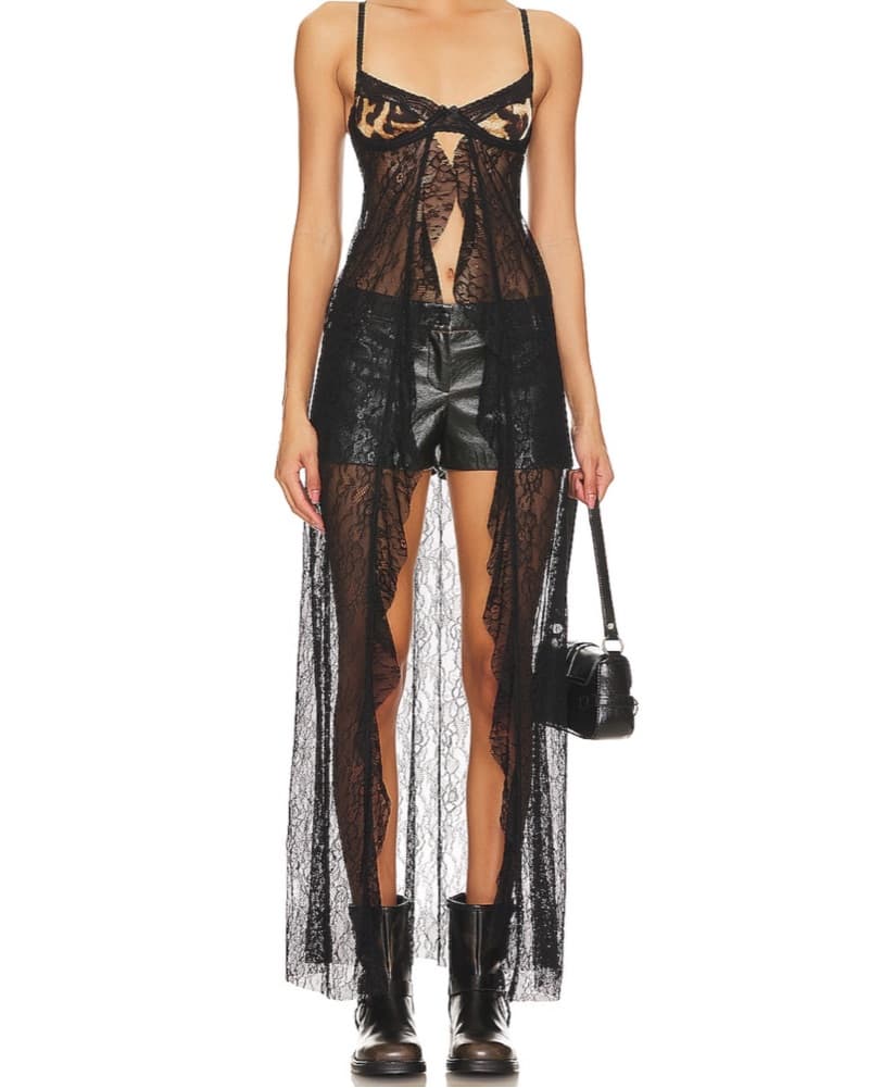 jaded london leopard lace top  - Image 1
