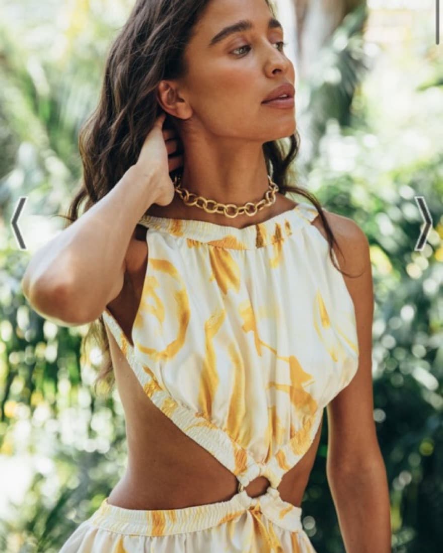 Cult Gaia Yellow Theia Dress - Image 4