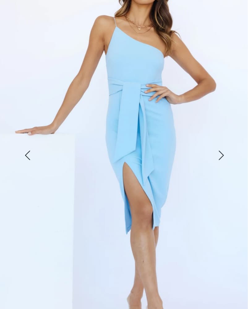 Baby Blue Cocktail Dress - Image 1