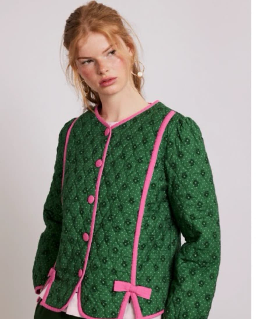 Damson Madder Quilted Jacket - Image 1