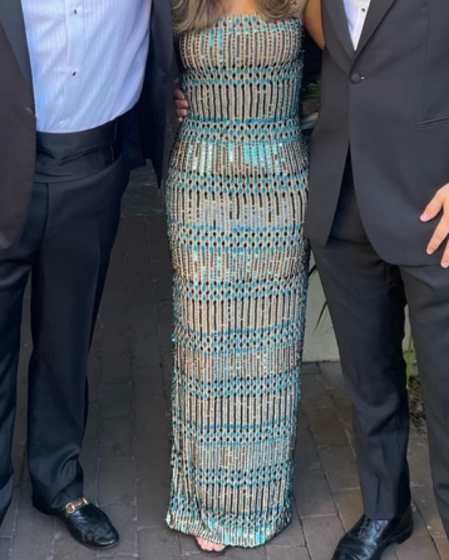 Alice and Olivia Sequin Maxi Dress - Image 4