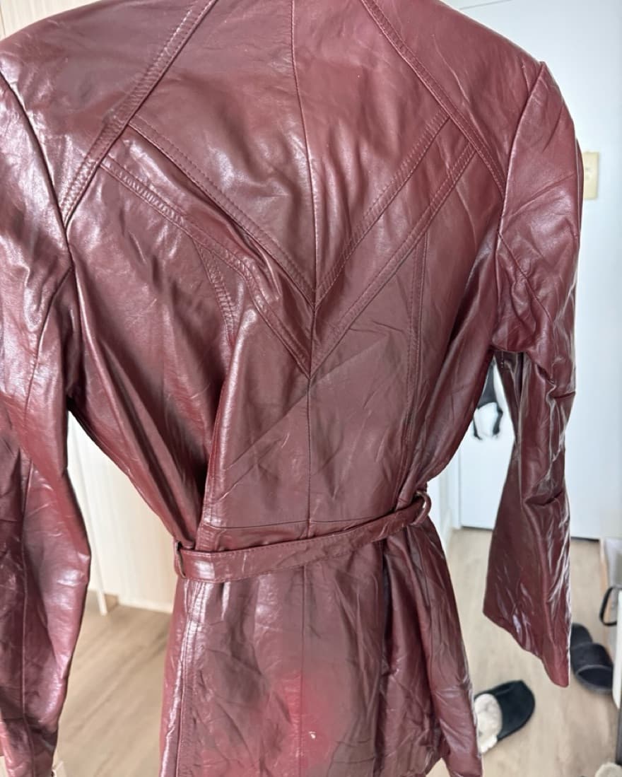 Vintage Burgundy  Jacket - Image 3