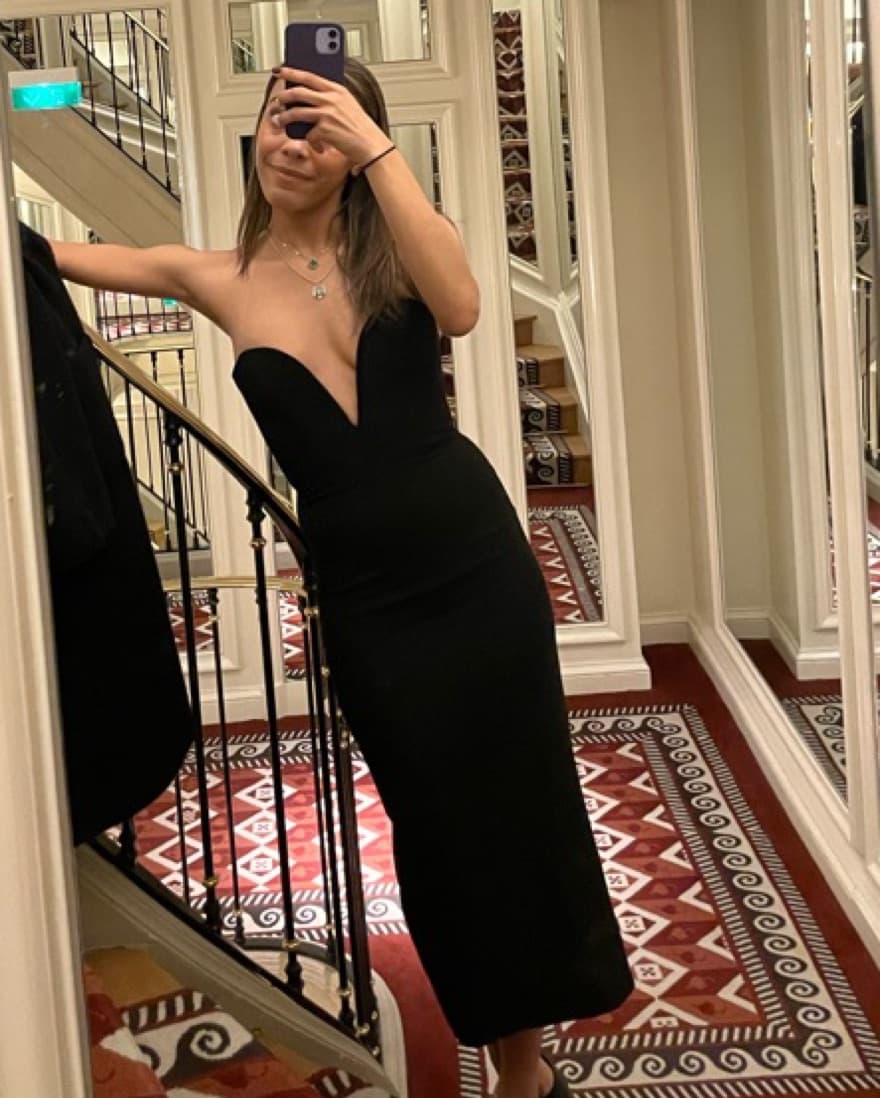 Veronica Beard Strapless Black Midi  - Image 2