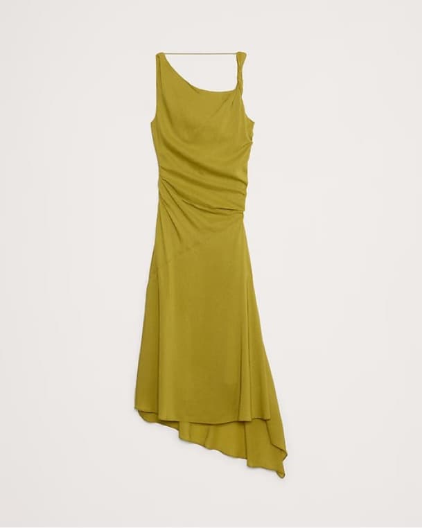 Crepe Twist-Shoulder Dress - Image 5