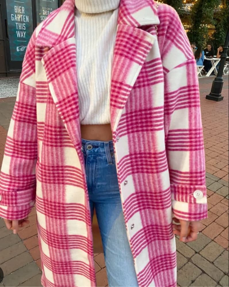 Pink Trench Coat - Image 1