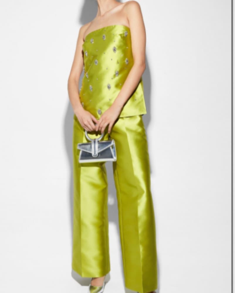 Glittering Chartreuse Jumpsuit - Image 1
