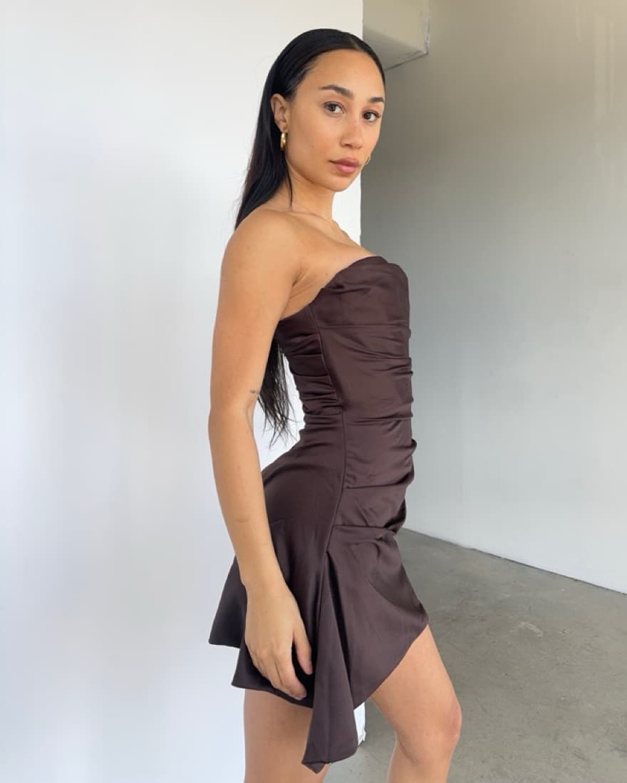House Of CB Jasmine Strapless Mini Dress - Image 4