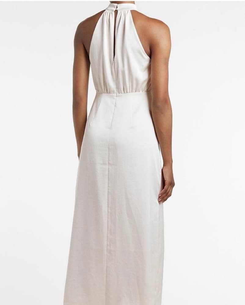 Satin Halter Maxi Dress - Image 6