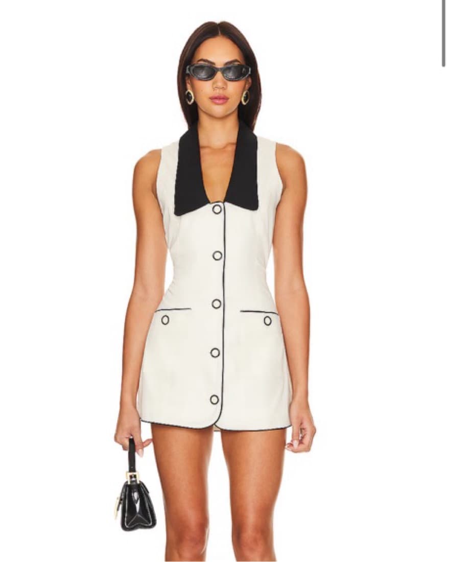 Fait Par Foutch Adrienna Dress in Tuxedo - Image 1