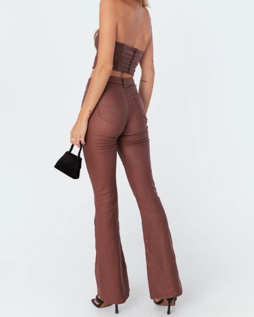 Viral Edikted Brown Leather  Set  - Image 2