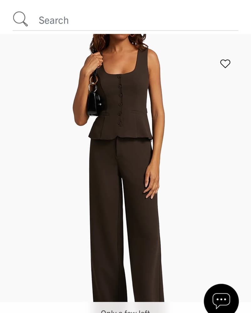 Brown Delanie Square Neck Sleeveless Top - Image 1