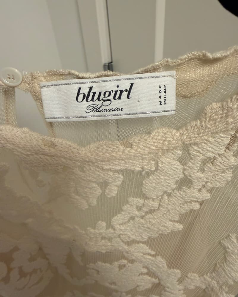 Cream/Off-White Lace Blugirl Dress - Image 2