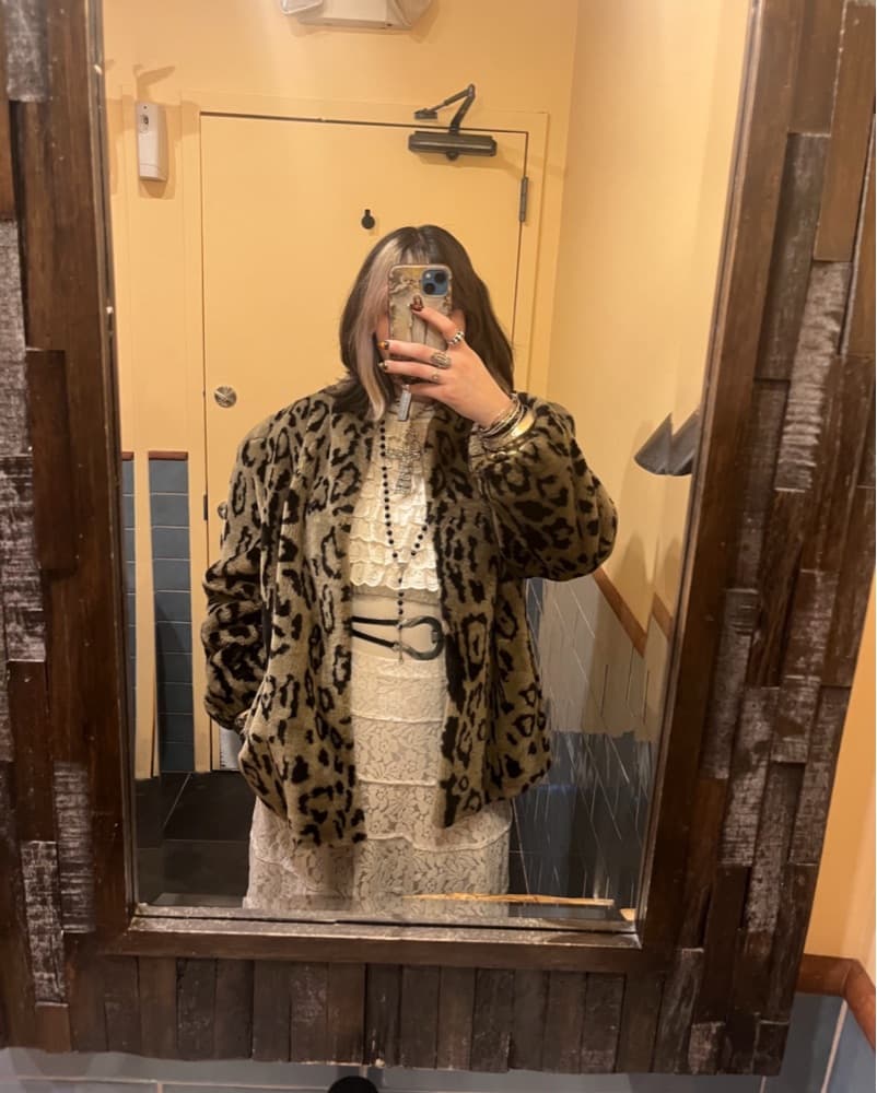 Jordache Leopard Print Vintage Jacket - Image 4