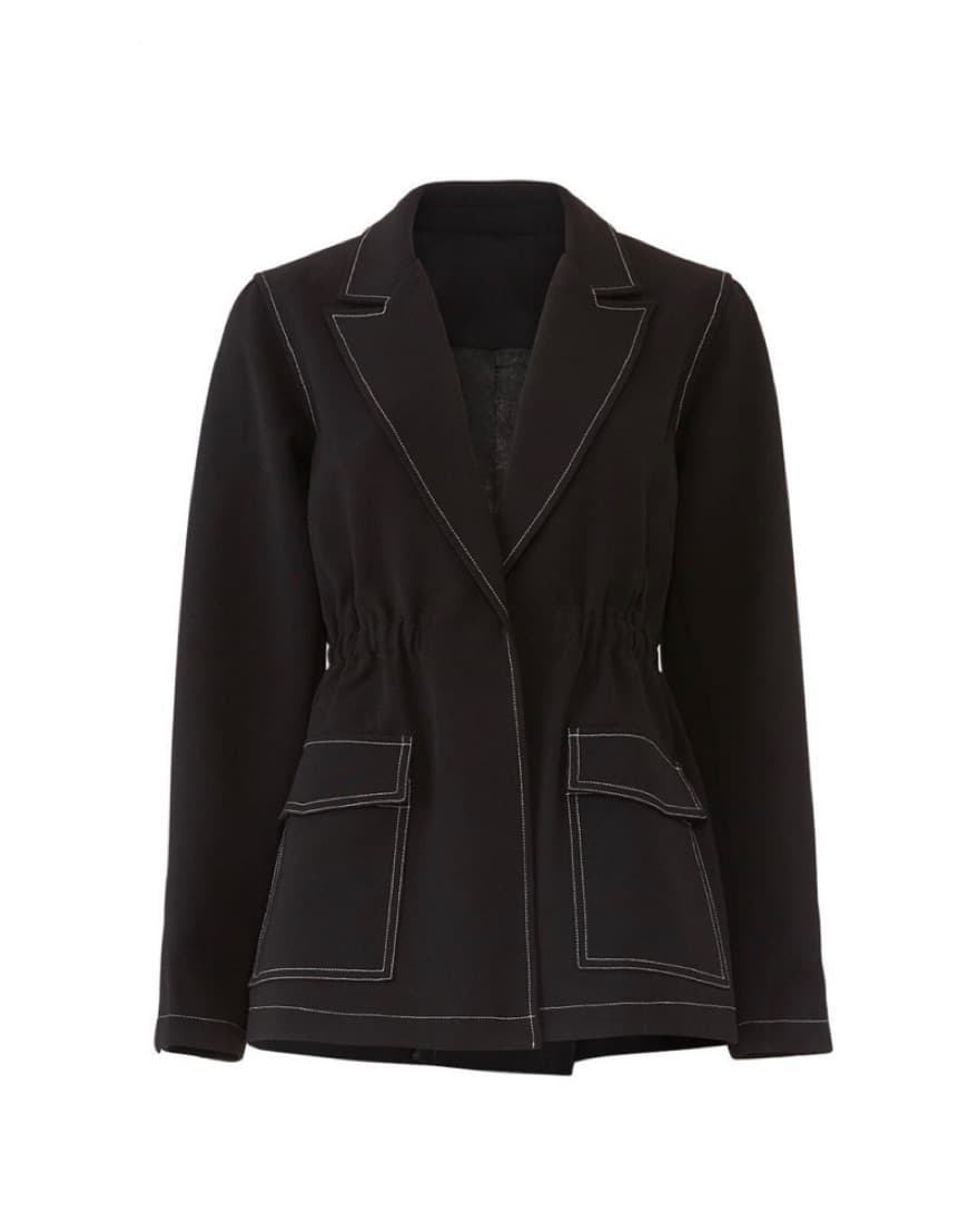 Greylin Contrast Stitch Blazer - Size M - Image 1