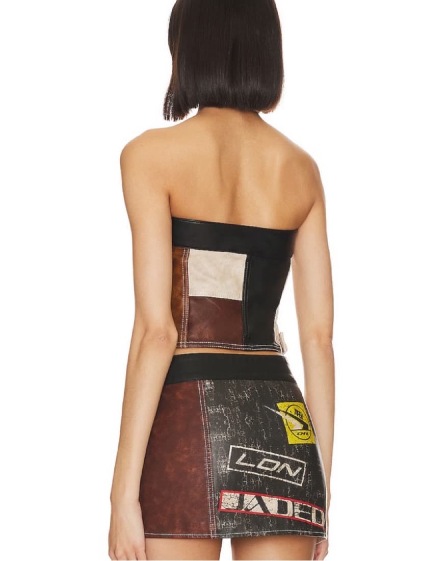 Jaded LDN Leather Tube Top - Image 2