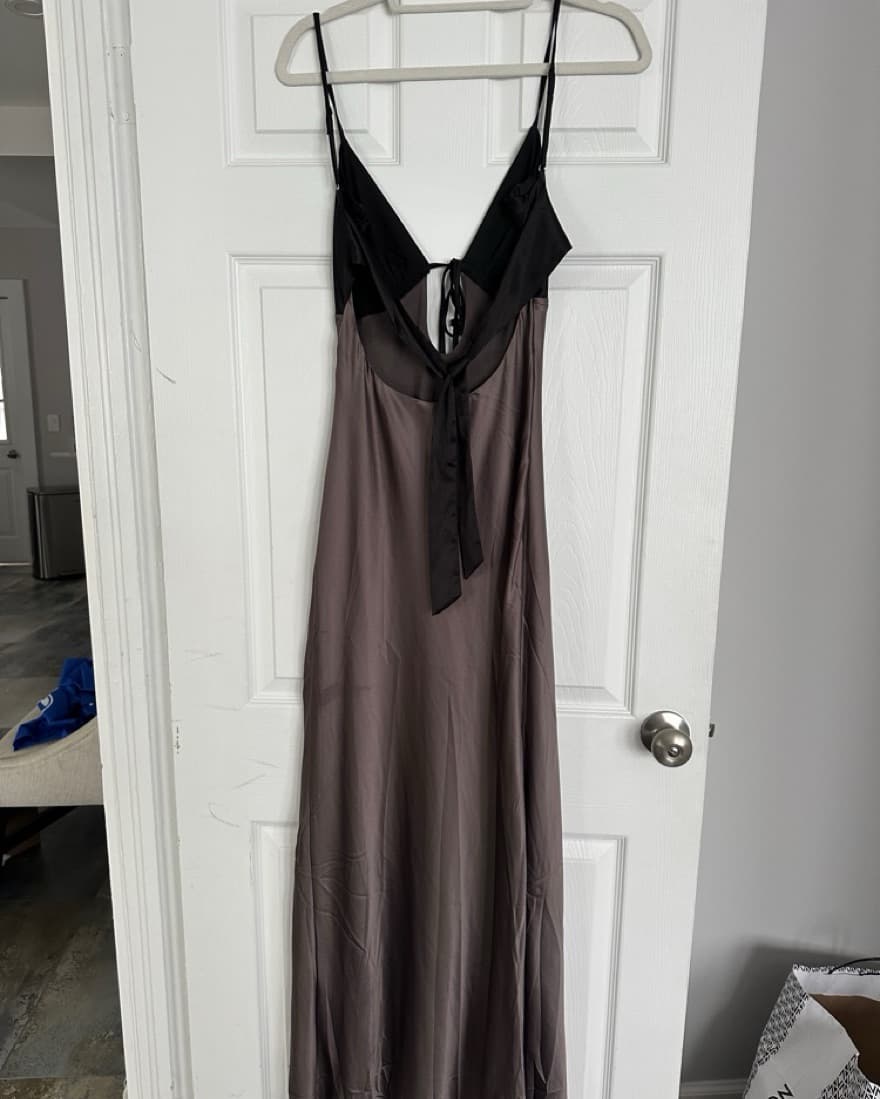 Peppermayo Flora Satin Maxi Dress  - Image 5