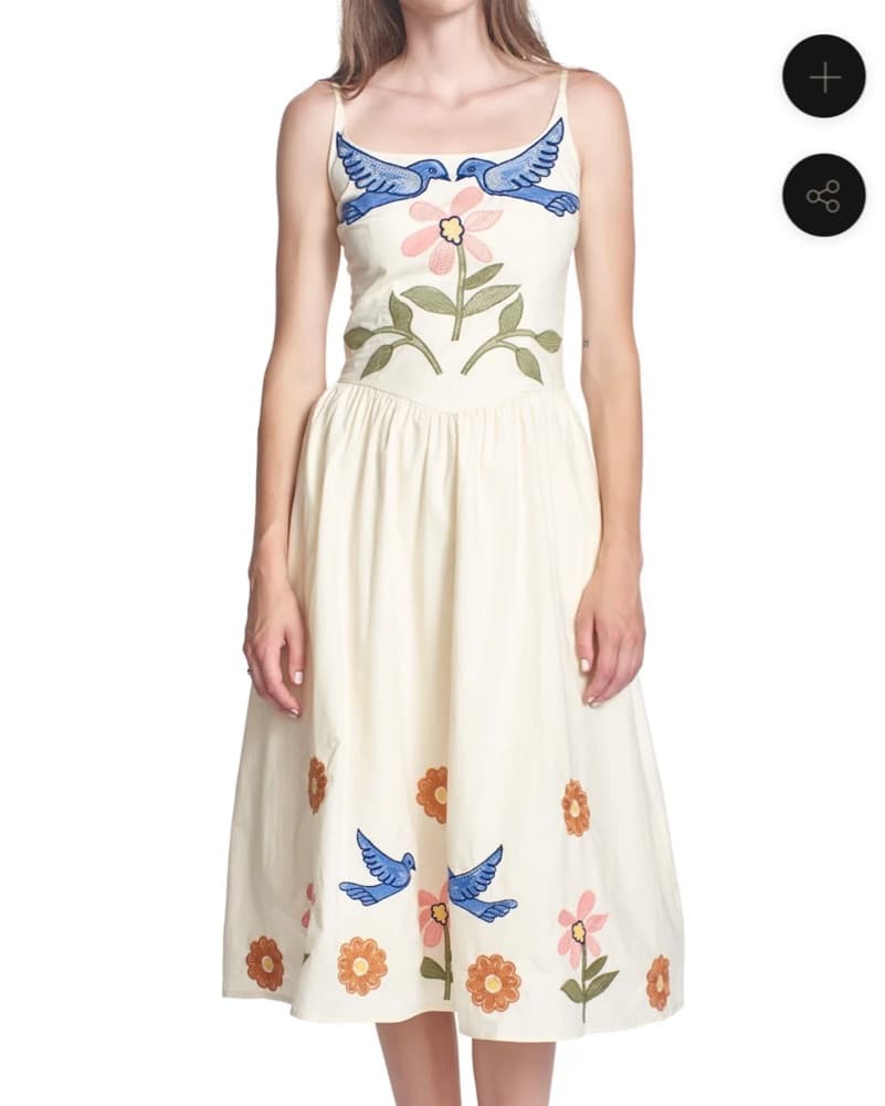 Love birds midi Dress  - Image 1