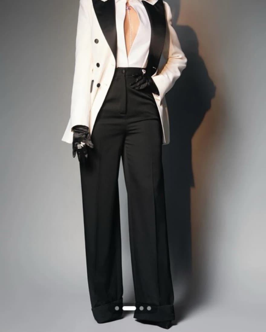 Tailored Black Trousers  - Image 2