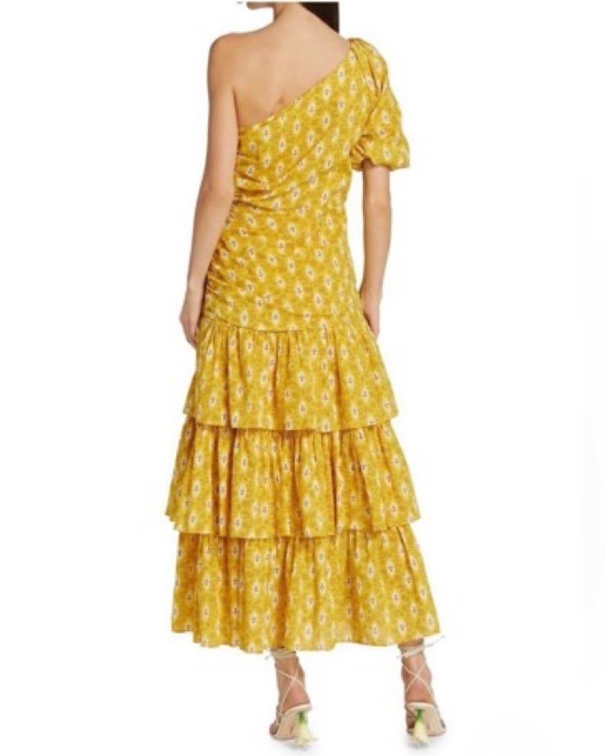 Veronica Beard Yellow Maxi Dress 0  - Image 3
