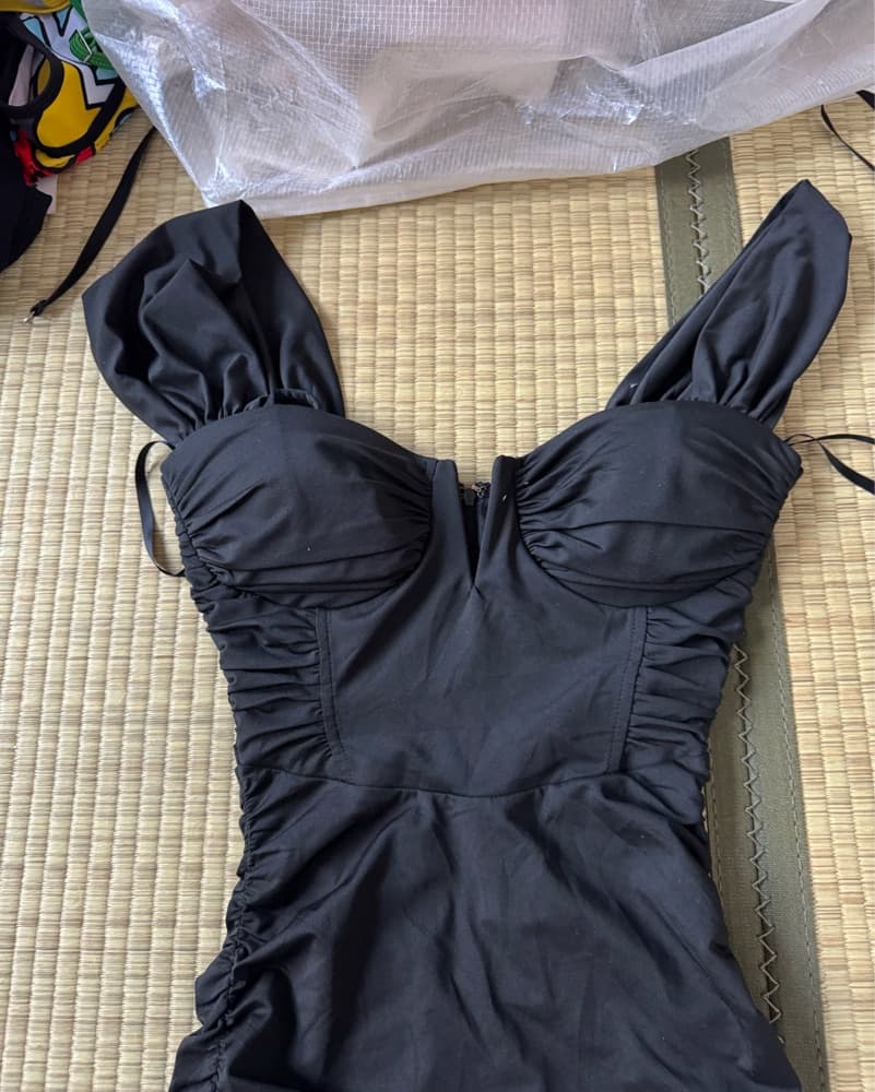 Windsor Black Body Con Mini Dress - Image 4