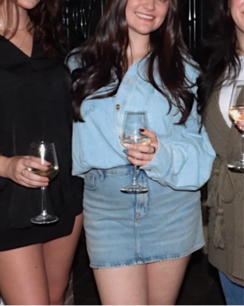 Light Blue Denim Mini dress - Image 2