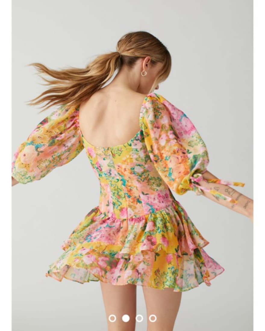 For Love & Lemons Floral Mini Dress - Image 2