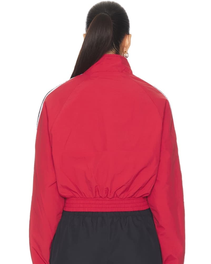 Vibrant Red Cropped Jacket - Image 4