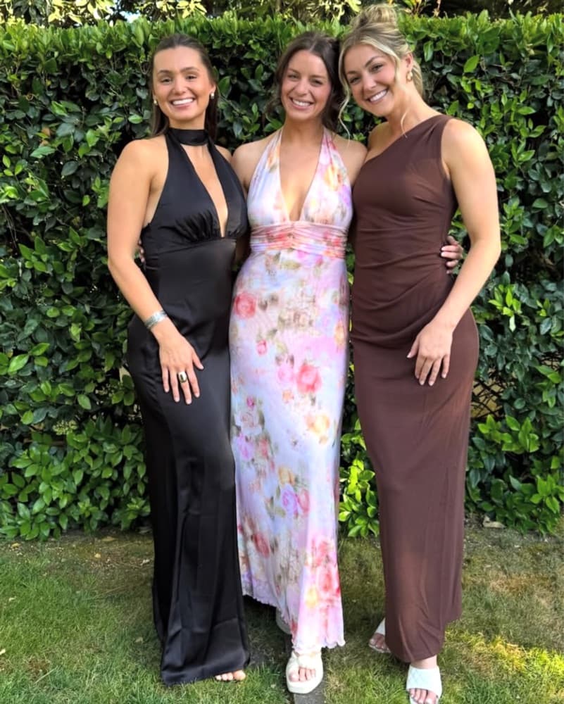 Flower Halter Maxi Dress - Image 2