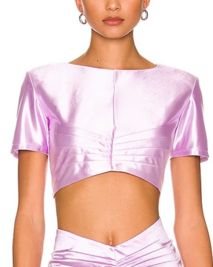 Retrofete Dove Top In Lilac  - Image 3