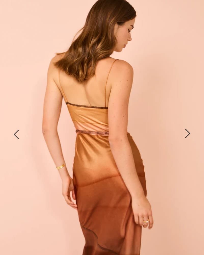 SIR Satin Midi Dress - Image 4