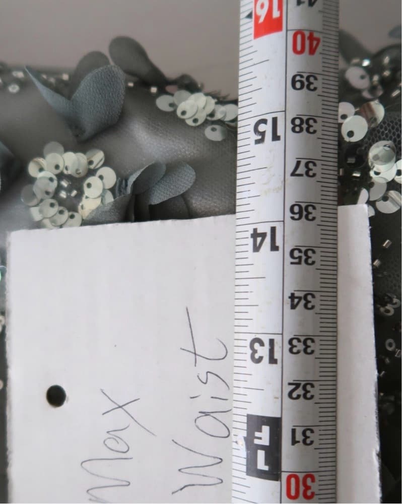 10 SHARON SAID GREY 3D FLOWER Dress  - Image 4